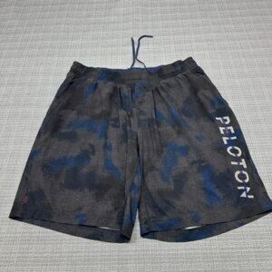 Rhone x Peloton Shorts Mens Sz L  Gray Blue Camouflage